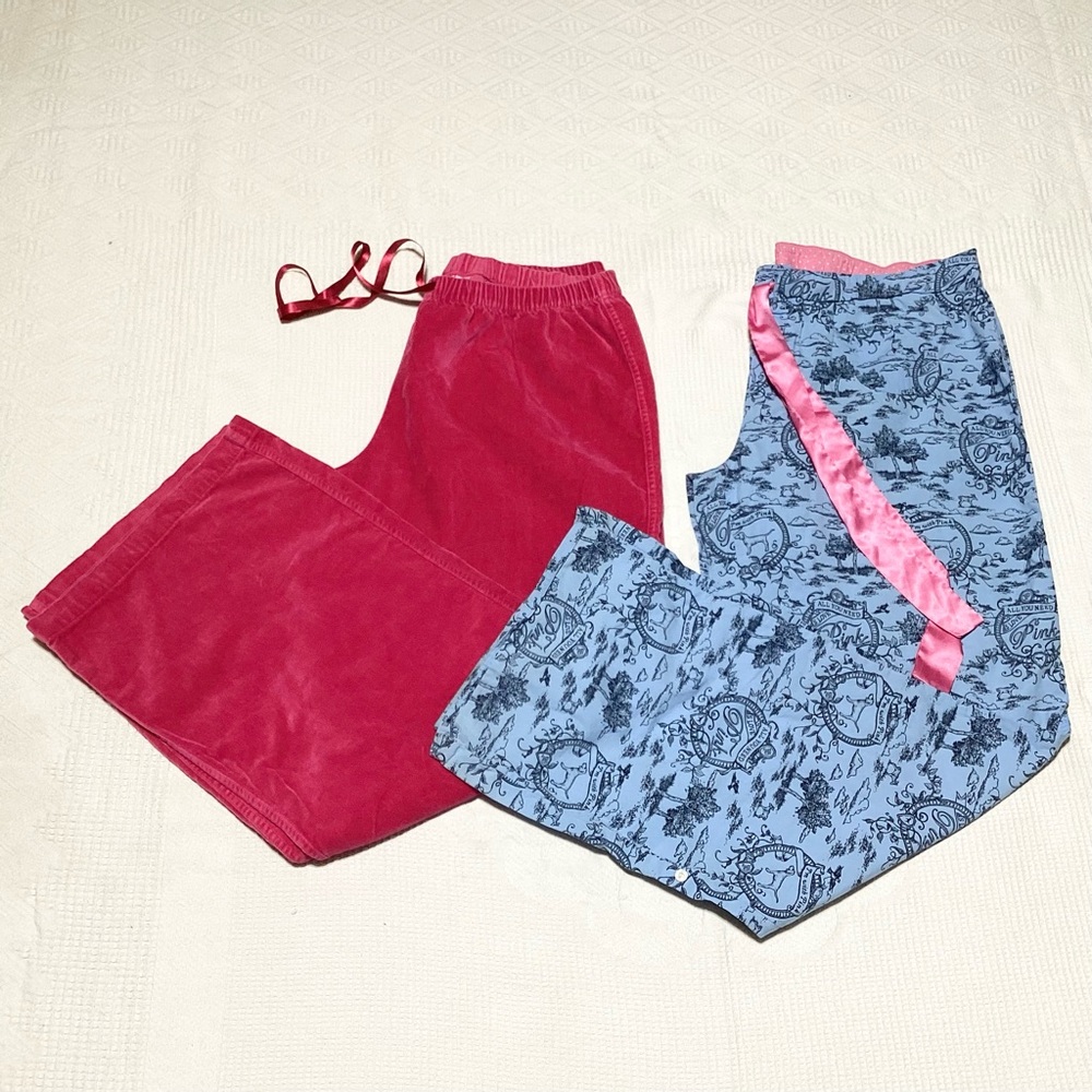 2 Pair Size L Victoria's Secret Pajama Lounge Pants
